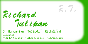 richard tulipan business card